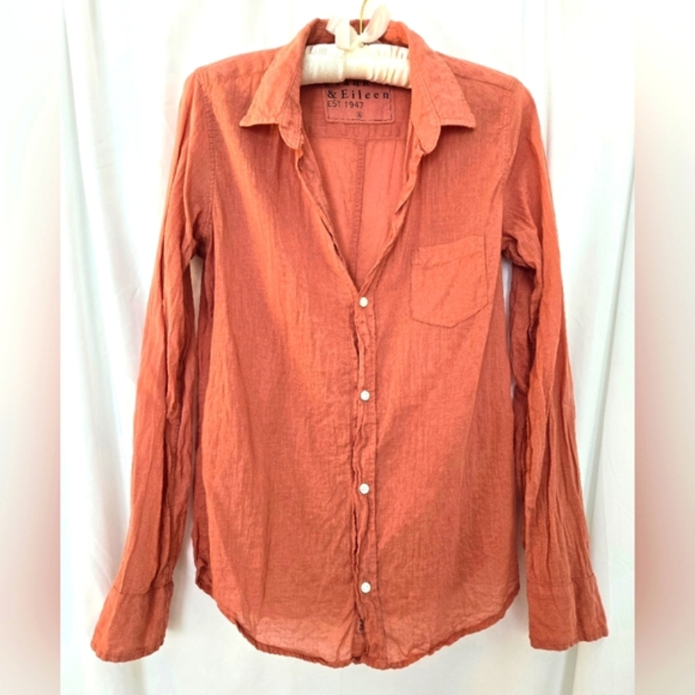 ( Frank & Eileen ) Relaxed Button-Up Cotton Shirt